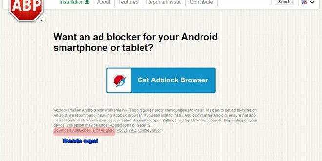 Imagen de donde debemos descargarnos adblock-plus-android-